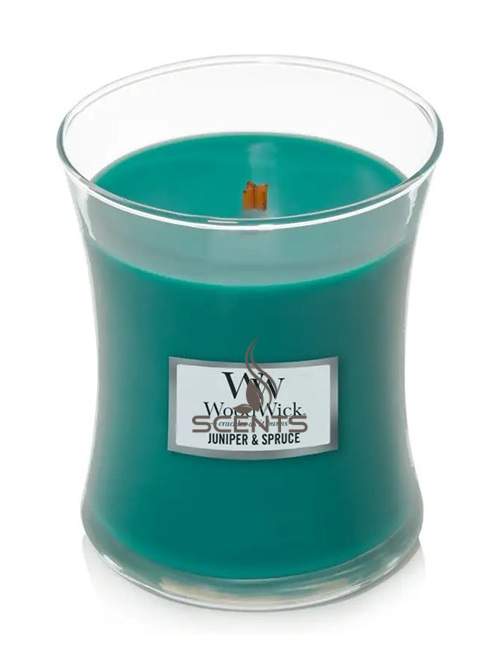 Woodwick Medium аромасвічка Juniper Spruce Ялівець і ялина